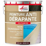 Arcane Industries - Peinture antidérapante sol extérieur escalier bateau carrelage béton bois métal solthane rd - 6 kg Rouge Vin - ral 3005