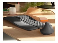 Logitech ERGO K860 - Clavier - sans fil - 2.4 GHz, Bluetooth 5.0 - QWERTY - Espagnol - graphite