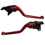 ACCOSSATO Paire de leviers rouges pour Suzuki Hayabusa/Gsxr 1300 de 2008 à 2020 (CC 1300)