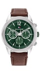 Tommy Hilfiger Montre Analogique Multifunction à Quartz pour Homme avec Bracelet en Cuir Marron - 1792064