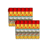 Lot de 12 mousses expansives Porte et Fenetre Sika Sika Boom 138 - 500ml - Blanc