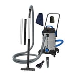 AquaForte Aspirateur de bassin Pro1200 watts Équipé d'une pompe immergée 2,5 mètres de profondeur Volume du réservoir 35 litres Longueur du câble 4mètres Sac de préfiltre refermable Accessoires inclus