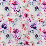 Lin/Viskose Jersey Stoff 1413 Blomster - 50cm