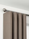 John Lewis Select Curl Gliding Curtain Pole with Ball Finial, Wall Fix, Dia.30mm