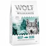 3 + 1 kaupan päälle! 4 x 1 kg Wolf of Wilderness -koiranruokaa - Deep Seas - silli