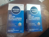 2 X NIVEA MEN Hyaluron Face Cream (50ml), Anti Wrinkle Face Cream 