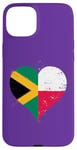 iPhone 15 Plus Vintage Flag in Heart for Jamaica Poland A Jamaican Polish Case