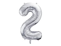 DaLoKu Ballon gonflable chiffre XXL 86 cm Ballon gonflable anniversaire âge Nouvel An Décoration fête Couleur : argent