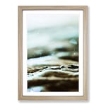 Big Box Art Magic of The Water in Abstract Framed Wall Art Picture Print Ready to Hang, Oak A2 (62 x 45 cm)