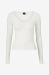 Gina Tricot - Topp V-neck Top - Vit