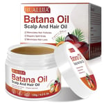 Raw Batana Oil for Hair Growth, Batana Oil Organic Dr. Sebi from Honduras - Prevent Hair Loss, Eliminates Split Ends and Enhances Hair Thickness for Men & Women 4.2 OZ