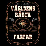 Dunken Världens bästa farfar T-shirt (Dam,5XL)