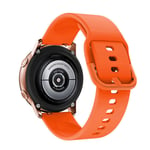 (22mmOrange)Alkuperäinen ranneke Samsung Galaxy Watch Active 2 40mm 44mm silikoni Sport Rannekoru Korvausranneke 20mm kellon ranneke - Kellon rannekkeet