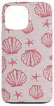 iPhone 13 Pro Max Coastal Beach Summer Ocean Seashell Aesthetic Pink Case