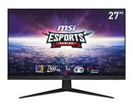 Msi G2712v, 68,6 Cm (27"), 1920 X 1080 Piksler, Full Hd, 1 Ms, Sort