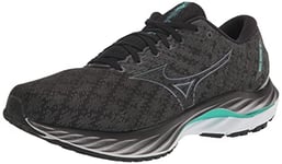 Mizuno Mens Wave Inspire 19 Water Shoe, Black-Metallic Grey, 9 Wide