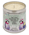 TIS THE SEASON TO SPARKLE & SHINE Best Kept Secrets Scented Tin Candle Christmas