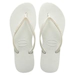 Havaianas Girls Slim (Mini Me), White, UK child 10/11