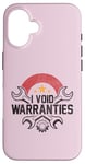 Coque pour iPhone 16 I Void Warranties Funny Sarcastic Mechanic Engine Meme