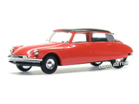 Citroën DS 19 rouge toit noir - HO 1/87 - BUSCH 48021