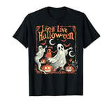 Funny Halloween, Halloween Black Cat Long Live Halloween T-Shirt