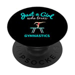 Gymnastic Phone Grip for Girls | Kids Gymnastic PopSockets PopGrip: Swappable Grip for Phones & Tablets