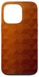 Coque pour iPhone 13 Pro Polygone Géométrie Jaune Marron Dégradé