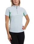 Berghaus Active Baselayer Women's Short Sleeve - Silver/Green, Size 18