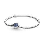 Pandora Moments Sparkling Blue Disc Clasp 18 cm rannekoru 599288C01