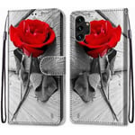 Coque Samsung Galaxy A13 4G en Cuir Mode Pochette avec Carte Fente avec Fentes Cartes Silicone Samsung Galaxy A13 4G Peindre U3