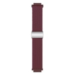 Flätat magnetiskt klockarmband Garmin VivoActive 4S - Winered