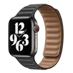 Apple Watch Full Grain Leather Magnetic Band Black M/S