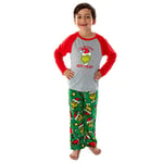 Jul Familjesemester Pyjamas Matchande O-hals Jul Toppar Byxor Sovkläder child 8-9years old