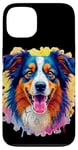 Coque pour iPhone 13 Berger australien Femmes Hommes Enfants Chien Aussie Art Portrait