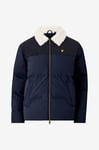 Lyle & Scott - Jacka Borg Collar Puffer - Blå