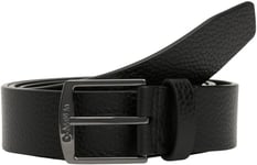 Calvin Klein Men's Casual Square Buckle Belt, Black (Ck Black Pebble), 53,1 inches