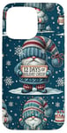 Coque pour iPhone 15 Pro Max Blue Christmas Gnomes For Winter Vacation And Happy Holidays