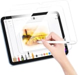 2 Pièces Protection D'écran iPad 10 eme en Verre Trempé pour iPad 10ème Génération 10.9 Pouces 2022 Film de Protection Ultra Résistant 9H,Compatible avec Apple Pencil,Modèles A2696/A2757/A277.[I201]