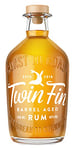 Twin Fin Barrel Aged Rum | Caribbean Rum Blended in Cornwall | Light Oak, Warm Tropical Notes & Smoky Finish | Small Batch | Sip Neat or On the Rocks | Old Fashioned | 40% vol | 70cl