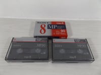 3 Sony Video 8 Camcorder Cassette Tapes P5-90MP3 90min PAL Camera 1 x NEW Sealed