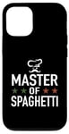 Coque pour iPhone 12/12 Pro Master of Spaghetti Carbonara – Chapeau de chef de cuisine amusant Italie