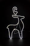 Neon Rope Light Silhouette Christmas Reindeer Calf Outdoor Wall Garden Decor UK