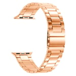 Lippa Apple Watch (42/44/SE/45/46/49mm) Rem i Rustfritt Stål - Rose Gold