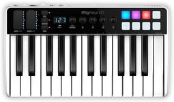 S Irig Keys I/O Midi 25-Clavier Midi, Clavier Piano Portable, Pour Mac, Iphone Et Ipad, 25 Touches, 8 Pads, Station De Production Musicale, Logiciels Et Applications Inclus