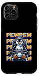 iPhone 11 Pro Cute Gaming Penguin Pew Video Game Graphic Men Kids Women Case