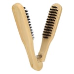 Double-Ended Hair Brush Clamp Hair Brushes Straightening Iron Double-Ended