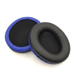 Earpads Coussinets de Rechange Coussinets d'oreille Oreillette de Remplacement Coussins en Mousse pour Casque Kingston HYPERX Stinger Smart Edition 7.1 PC filaire et sans fil Version S Head Beam Pad Protéine Housse pour casque en cuir, base noire et bleue