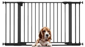 Bettacare Dog Safety Gate, SafeStep Pet Pressure Gate, Black, 138cm - 145cm