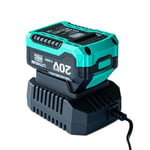 Pack Batterie lithium 4Ah + Chargeur 20V INTEC - Autonomie et Recharge Rapide