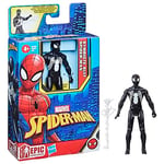 Marvel Spider-Man Epic Hero Series, Figurine Spider-Man en Costume de Symbiote de 10 cm, Noir